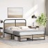 Estructura de cama sin colchón 140x200 cm madera roble
