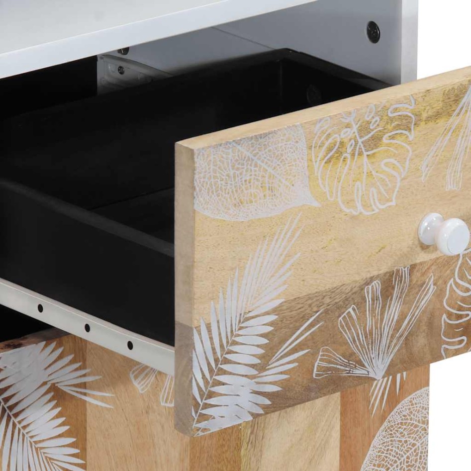 Mueble de baño madera maciza de mango 38x33,5x160