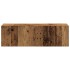 Conjunto de mueble de TV 4 piezas montado la pared madera