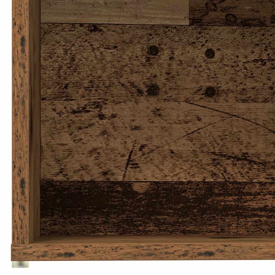 Estantería para libros 3 uds madera vieja madera de