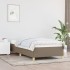 Estructura de cama sin colchón tela taupe 90x200
