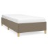 Estructura de cama sin colchón tela taupe 90x200
