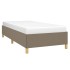 Estructura de cama sin colchón tela taupe 90x200