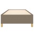 Estructura de cama sin colchón tela taupe 90x200