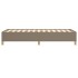 Estructura de cama sin colchón tela taupe 90x200
