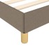 Estructura de cama sin colchón tela taupe 90x200