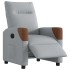 Sillón reclinable eléctrico tela gris