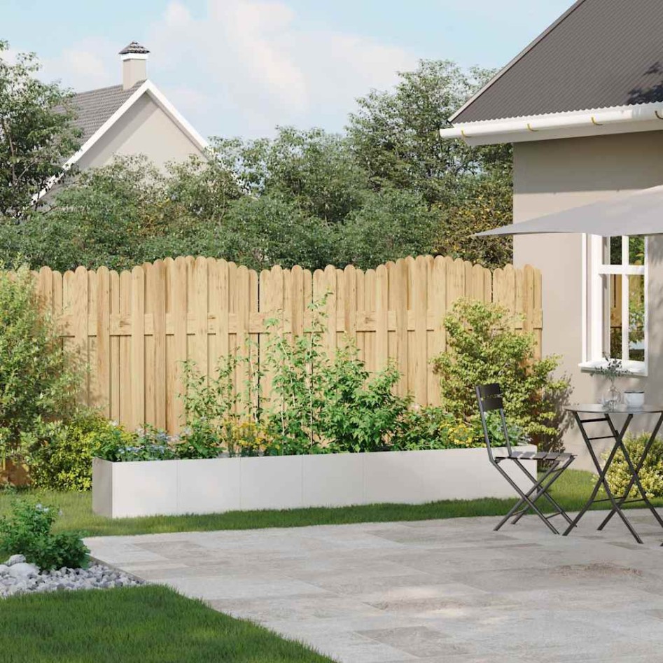 Jardinera 280x40x40 cm acero