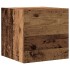 Conjunto de mueble de TV 9 piezas montado la pared madera