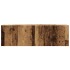 Conjunto de mueble de TV 6 piezas montado la pared madera