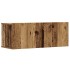 Conjunto de mueble de TV 6 piezas montado la pared madera