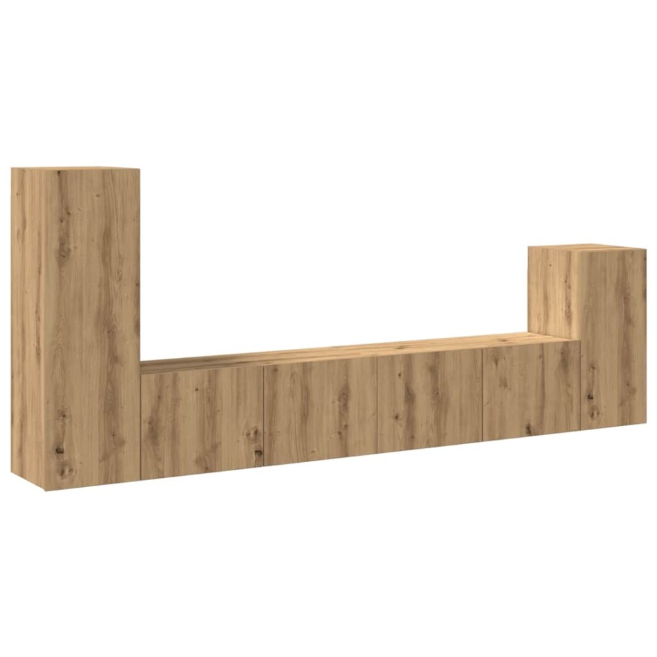 Mueble para TV de pared madera contrachapada artesanal 4