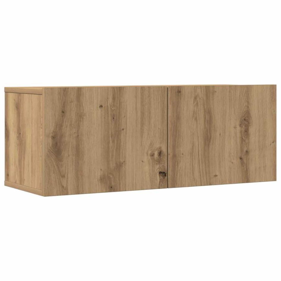 Mueble para TV de pared madera contrachapada artesanal 4