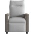 Sillón de masaje reclinable de tela gris