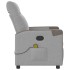 Sillón de masaje reclinable de tela gris