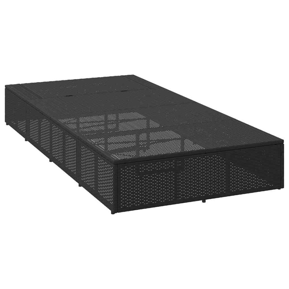 Tumbona con cojín flotante ratán sintético