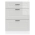 Mueble bajo de cocina Porto alto brillo