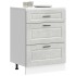 Mueble bajo de cocina porto gris cemento madera