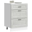 Mueble bajo de cocina porto gris cemento madera reconstituida