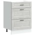 Mueble bajo de cocina porto gris cemento madera