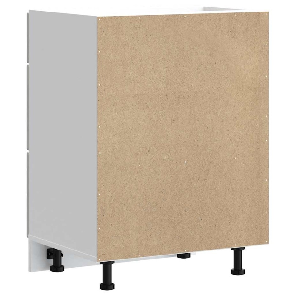 Mueble bajo de cocina porto gris cemento madera