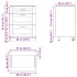 Mueble bajo de cocina porto gris cemento madera