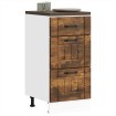 Mueble bajo de cocina Lucca roble ahumado