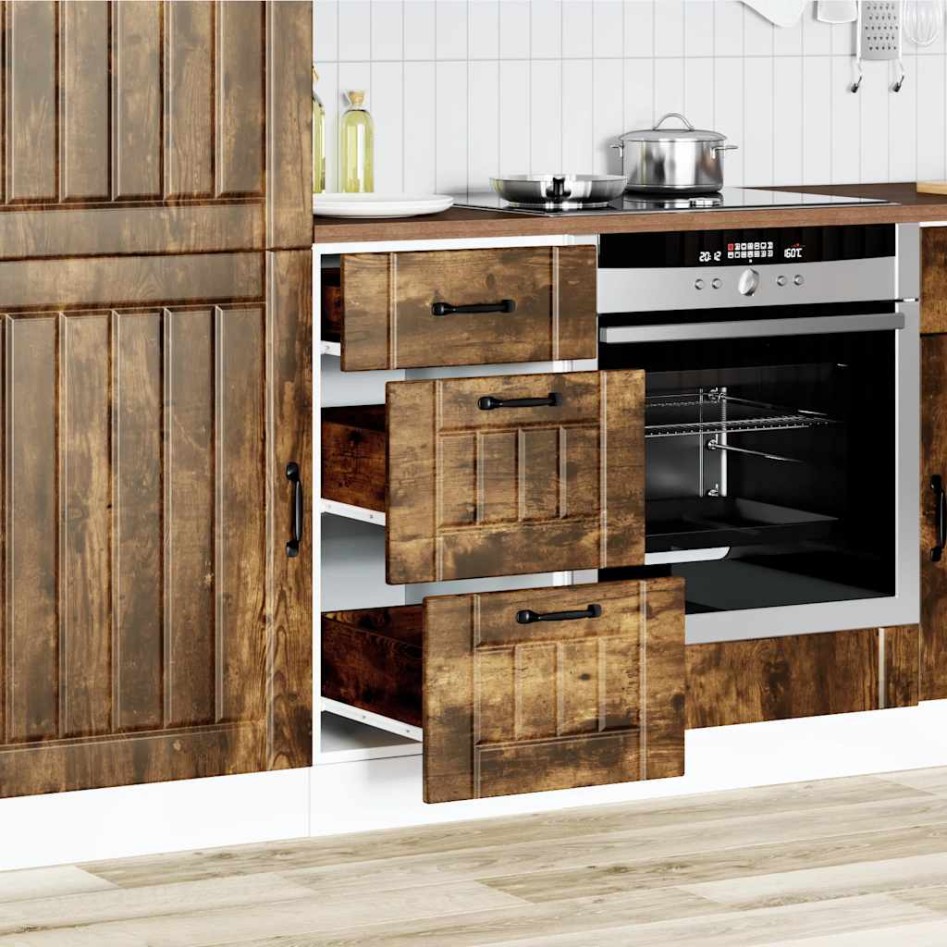 Mueble bajo de cocina Lucca roble