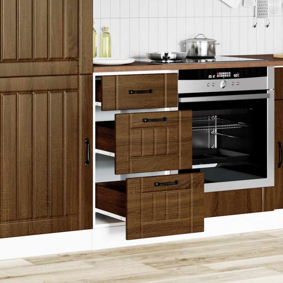Mueble bajo de cocina Lucca roble