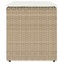 Taburetes de jardín con cojines 2 uds beige 40x40x43