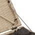 Taburetes de jardín con cojines 2 uds beige 40x40x43