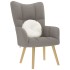 Sillón de relax de tela gris