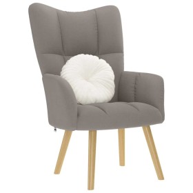 Sillón de relax de tela gris