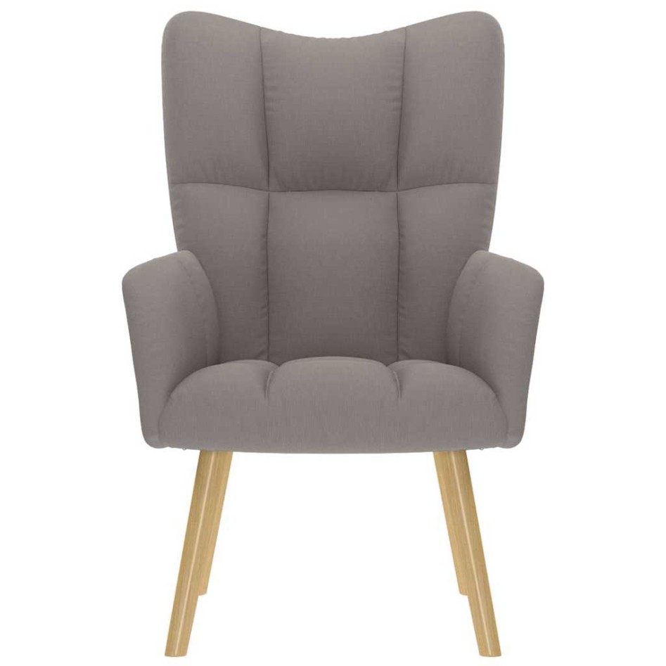 Sillón de relax de tela gris