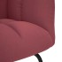 Silla mecedora de tela rojo vino