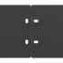 Bordes para césped 50 uds acero laminado frío negro 10x103
