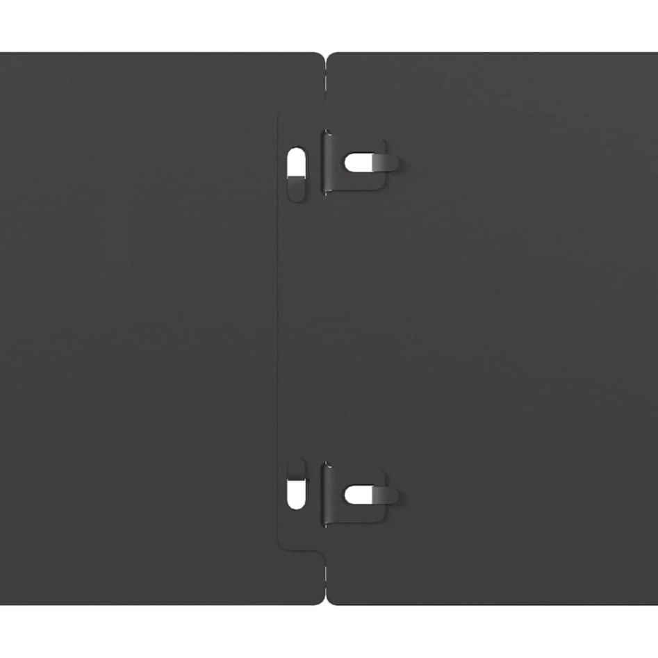 Bordes para césped 50 uds acero laminado frío negro 15x103