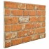 Paneles de pared 3D diseño de ladrillo 10 uds EPS marrón