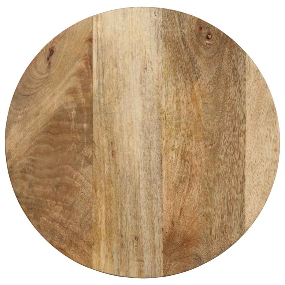 Mesa auxiliar madera maciza de mango Ø40x40