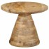 Mesa auxiliar madera maciza de mango Ø50x40
