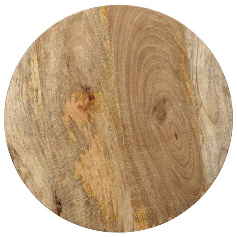 Mesa auxiliar madera maciza de mango Ø50x40