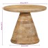Mesa auxiliar madera maciza de mango Ø50x40