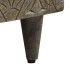 Mesa de centro de madera maciza de mango gris claro 80x50x40