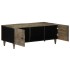 Mesa de centro madera maciza de mango gris claro 100x54x40