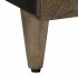 Mesa de centro madera maciza de mango gris claro 100x54x40