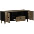 Mueble de TV madera maciza de mango gris claro 105x33,5x46