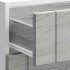 Mueble bajo de cocina Lucca madera contrachapada gris