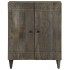 Aparador de madera maciza de mango gris claro 60x33,5x75