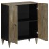 Aparador de madera maciza de mango gris claro 60x33,5x75