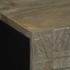 Aparador de madera maciza de mango gris claro 60x33,5x75